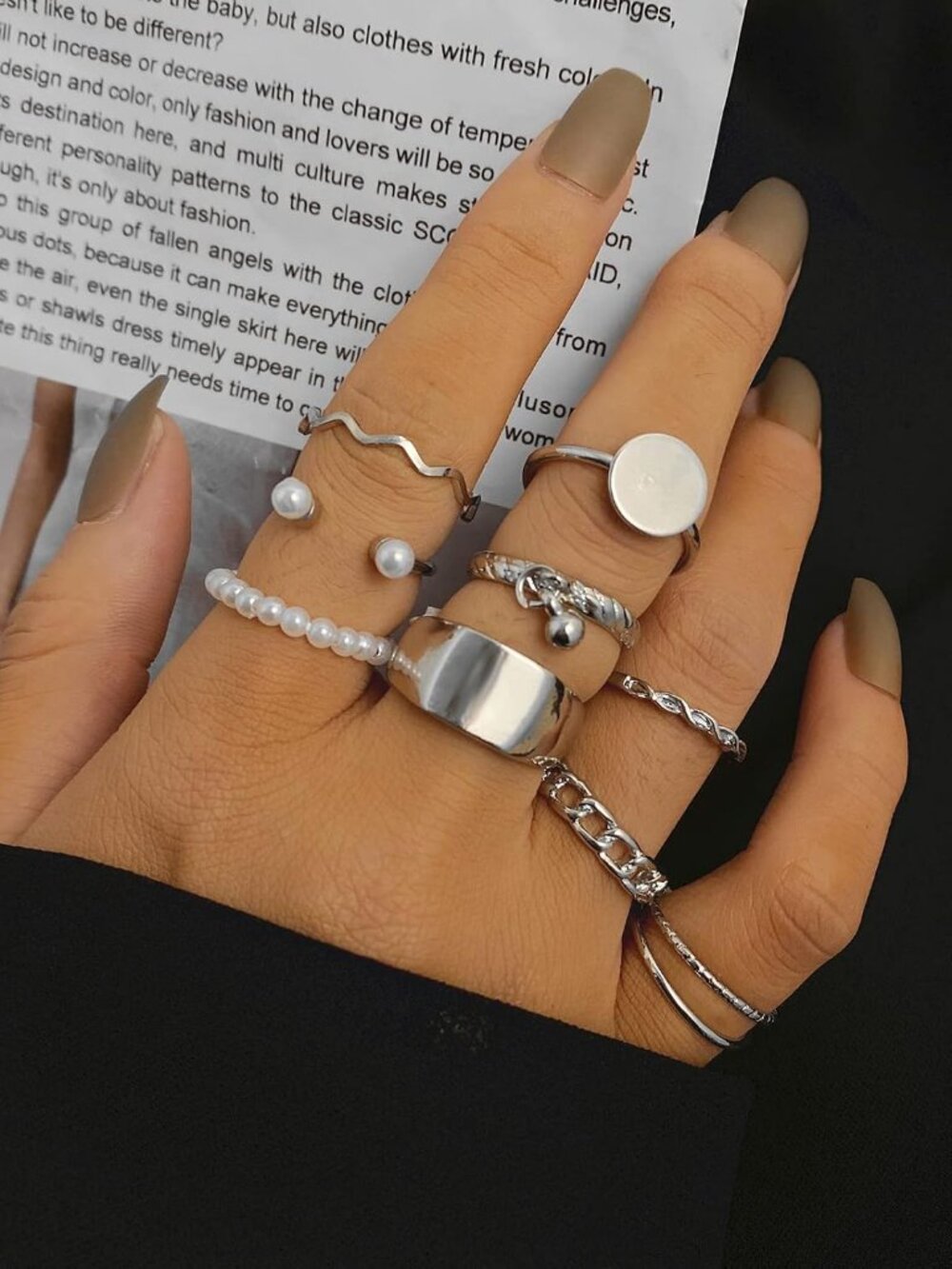 68 Pcs Gold Knuckle Rings Set for Women, Stackable Boho Joint Finger Midi Rings - Picture 3 of 7